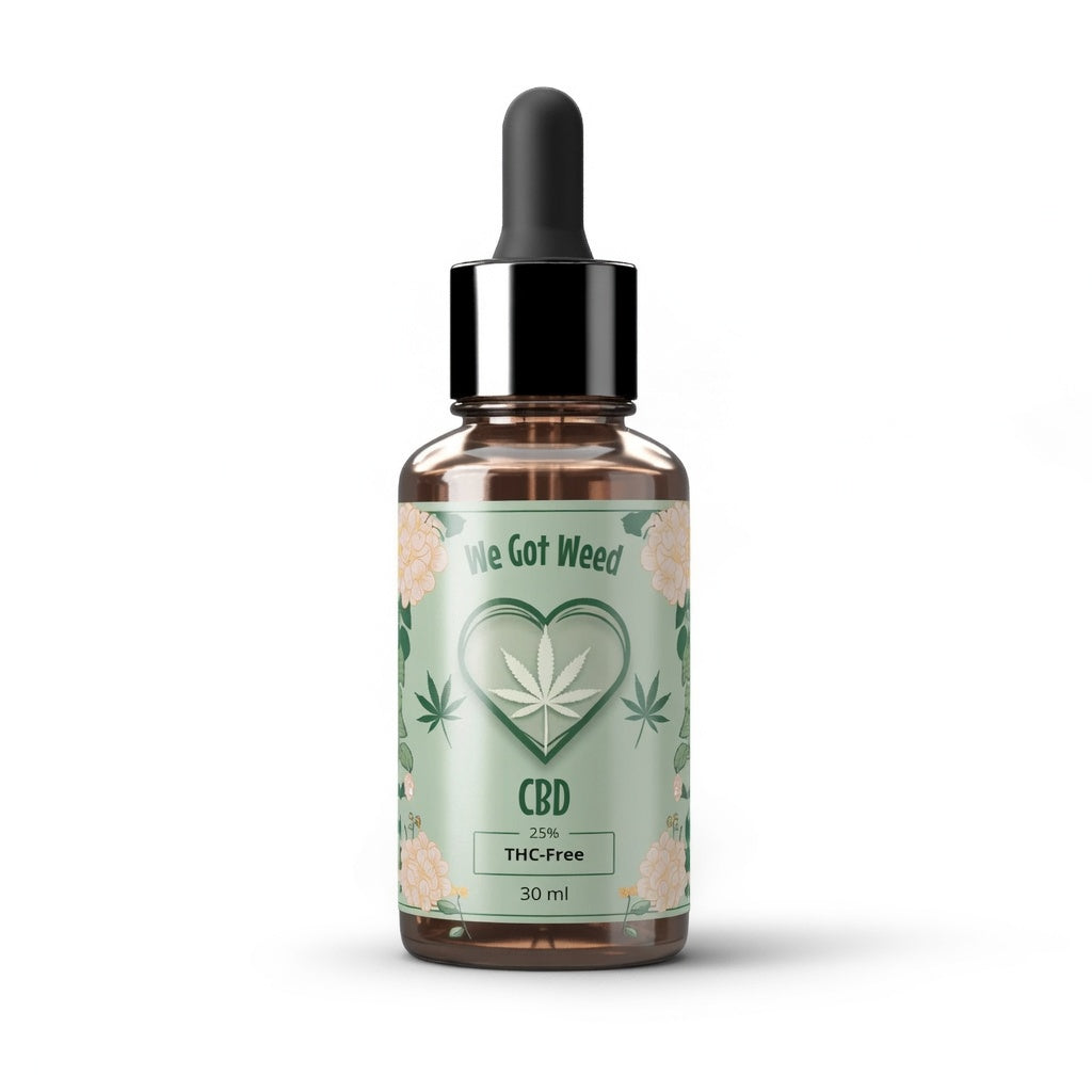 Broad Spectrum CBD-Öljy 25%, 30ml, We Got Weed